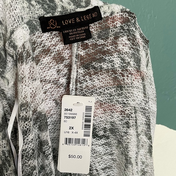 LOVE & LEGEND light sleeveless cardigan | Size 2X | 30$ - Picture 3 of 3